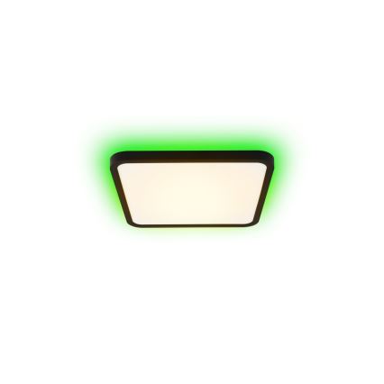 Immax NEO 07167-B40 - LED loftlampe dæmpbar RGB+CCT NEO LITE TUDO LED/50W/230V Wi-Fi Tuya sort + fjernbetjening