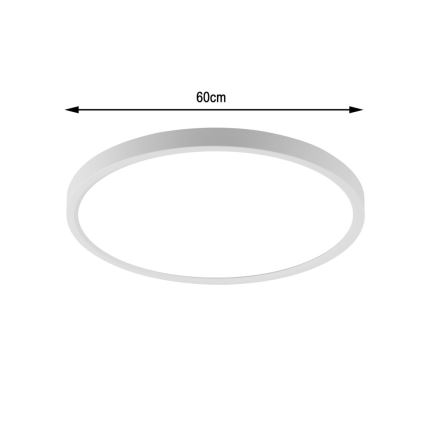 Immax NEO 07169-W60 - LED RGB+CCT Loftlampe dæmpbar NEO LITE TUDO 65W/230V 2700-6500K Wi-Fi Tuya + fjernbetjening hvid