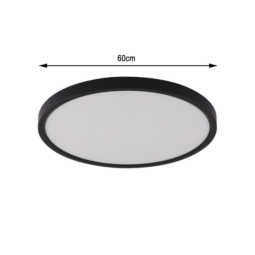 Immax NEO 07170-B60 - LED RGB+CCT Loftlampe dæmpbar NEO LITE TUDO LED/65W/230V 2700-6500K Wi-Fi Tuya sort + fjernbetjening
