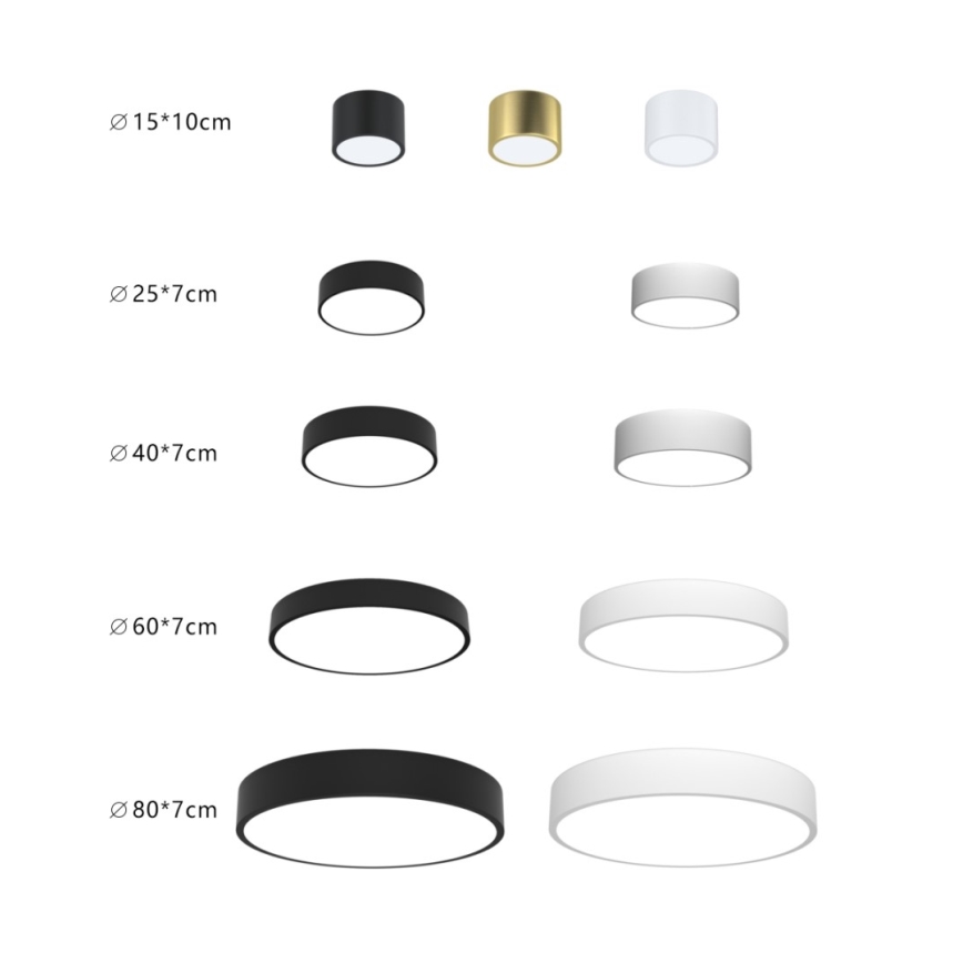 Immax NEO 07201L - LED loftlampe dæmpbar RONDATE LED/28W/230V sort Tuya + fjernbetjening
