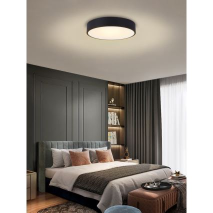 Immax NEO 07202L - LED loftlampe dæmpbar RONDATE LED/53W/230V sort Tuya + fjernbetjening