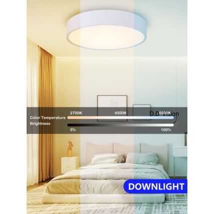 Immax NEO 07205L - LED dæmpbar loftlampe RONDATE LED/28W/230V hvid Tuya + fjernbetjening