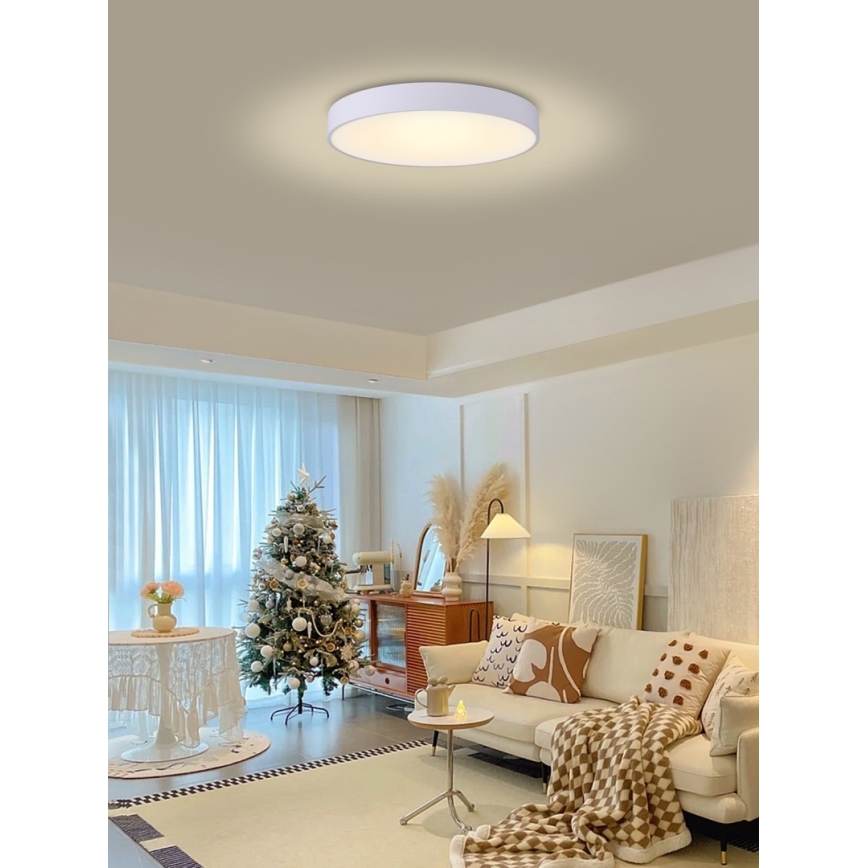 Immax NEO 07206L - LED loftlampe dæmpbar RONDATE LED/53W/230V hvid Tuya + fjernbetjening