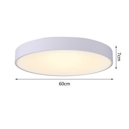 Immax NEO 07206L - LED loftlampe dæmpbar RONDATE LED/53W/230V hvid Tuya + fjernbetjening