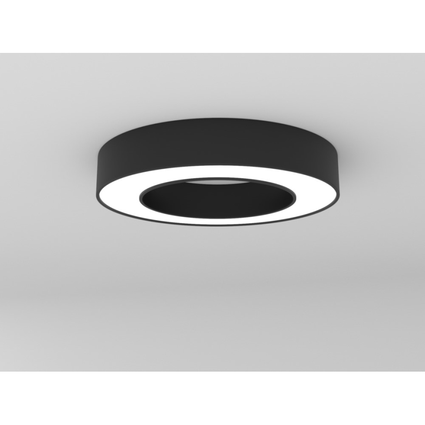 Immax NEO 07209L - LED loftlampe dæmpbar PASTEL LED/53W/230V 60 cm sort Tuya + fjernbetjening