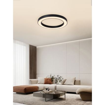 Immax NEO 07210L - LED loftlampe dæmpbar PASTEL LED/68W/230V 95 cm sort Tuya + fjernbetjening