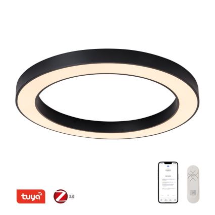 Immax NEO 07210L - LED loftlampe dæmpbar PASTEL LED/68W/230V 95 cm sort Tuya + fjernbetjening