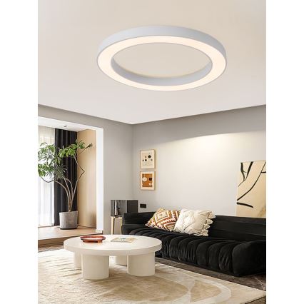 Immax NEO 07213L - LED loftlampe dæmpbar PASTEL LED/68W/230V 95 cm hvid Tuya + fjernbetjening