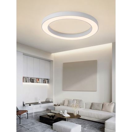 Immax NEO 07213L - LED loftlampe dæmpbar PASTEL LED/68W/230V 95 cm hvid Tuya + fjernbetjening