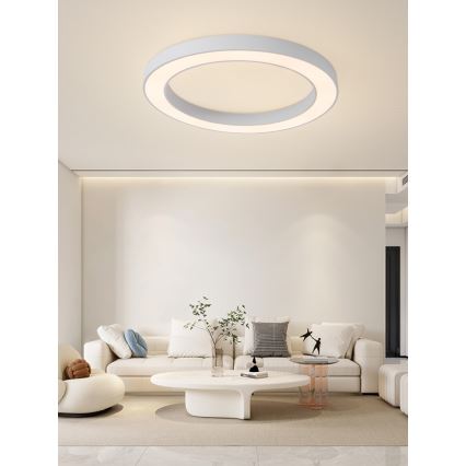 Immax NEO 07213L - LED loftlampe dæmpbar PASTEL LED/68W/230V 95 cm hvid Tuya + fjernbetjening