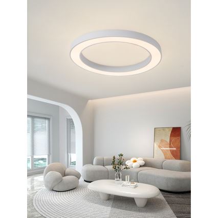 Immax NEO 07213L - LED loftlampe dæmpbar PASTEL LED/68W/230V 95 cm hvid Tuya + fjernbetjening