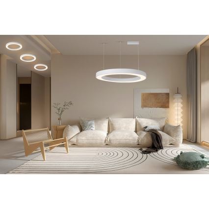 Immax NEO 07214L - LED pendel dæmpbar PASTEL LED/68W/230V 2700-6500K hvid 95 cm Tuya + fjernbetjening