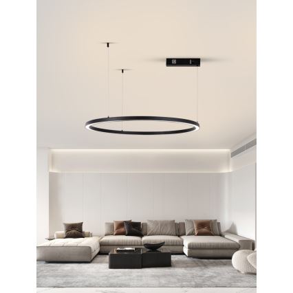 Immax NEO 07215L - LED pendel dæmpbar FINO LED/60W/230V 80 cm sort Tuya + fjernbetjening