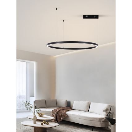 Immax NEO 07215L - LED pendel dæmpbar FINO LED/60W/230V 80 cm sort Tuya + fjernbetjening