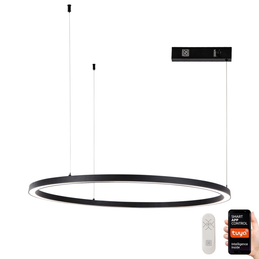 Immax NEO 07215L - LED pendel dæmpbar FINO LED/60W/230V 80 cm sort Tuya + fjernbetjening