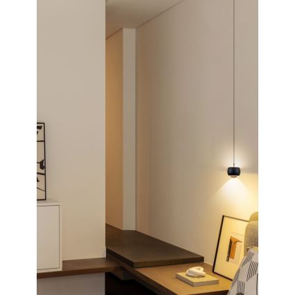 Immax NEO 07219L - LED dæmpbar loftlampe på kabel DORMINE LED/6W/230V mat sort Tuya + fjernbetjening