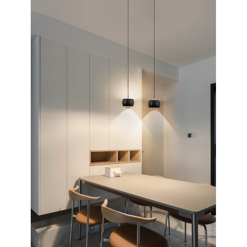 Immax NEO 07219L - LED pendel dæmpbar DORMINE LED/6W/230V mat sort Tuya + fjernbetjening