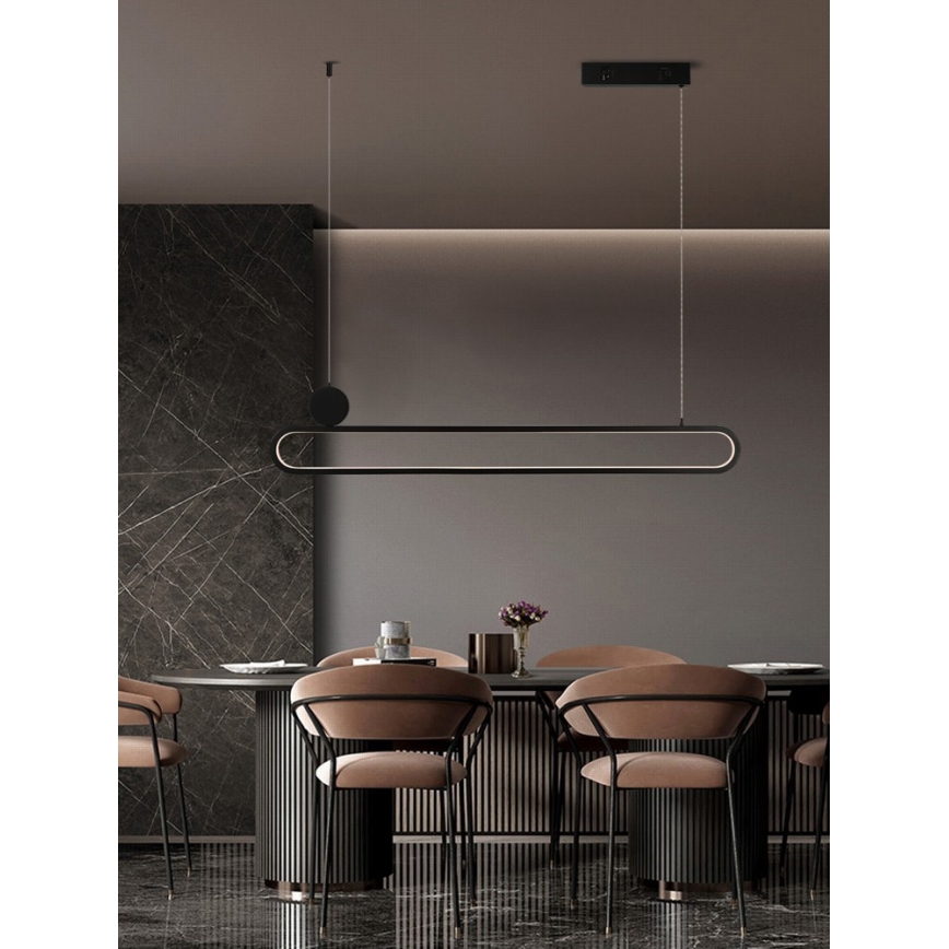 Immax NEO 07231L - LED pendel dæmpbar NEO LITE OVALE LED/50W/230V 2700-6500K Wi-Fi Tuya + fjernbetjening