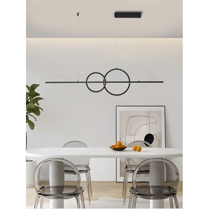 Immax NEO 07236L - LED pendel dæmpbar NEO LITE RONDAS LED/56W/230V Tuya Wi-Fi 2700-6500K + fjernbetjening