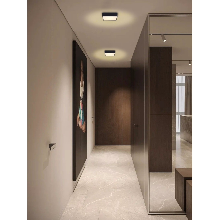 Immax NEO 07237L - LED loftlampe dæmpbar CANTO LED/22W/230V sort Tuya + fjernbetjening