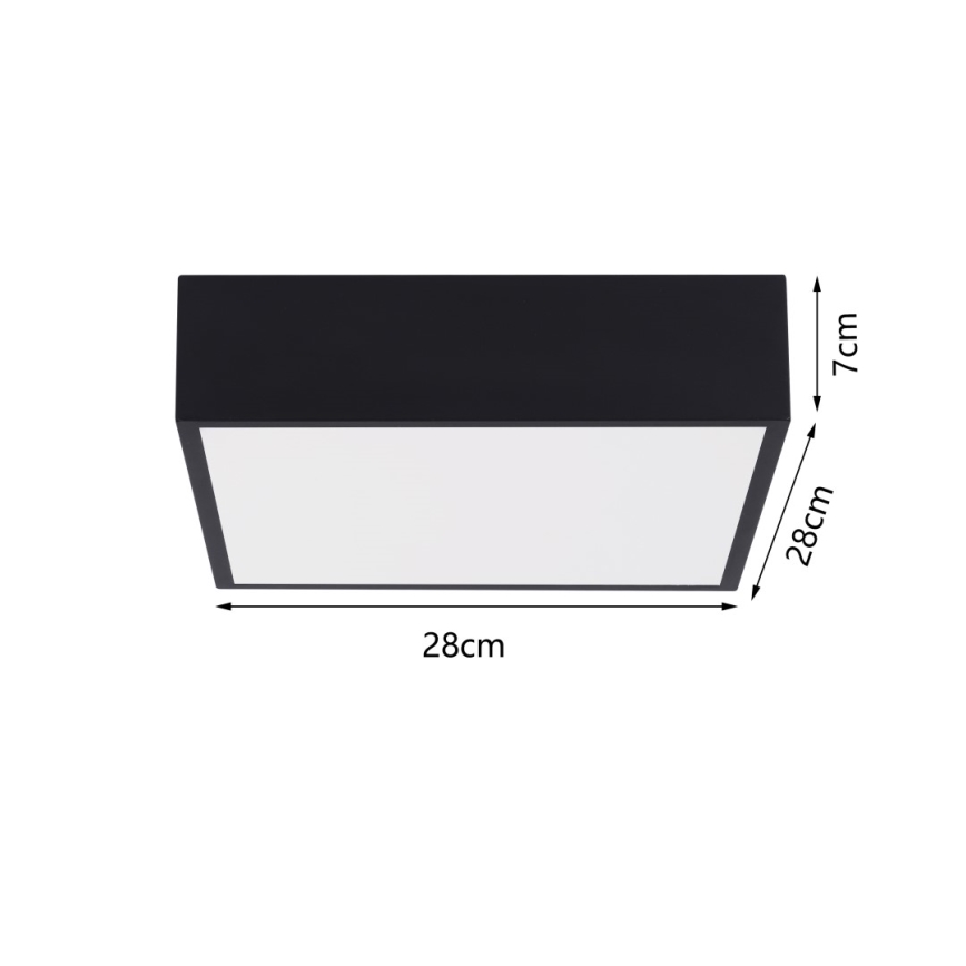 Immax NEO 07237L - LED loftlampe dæmpbar CANTO LED/22W/230V sort Tuya + fjernbetjening