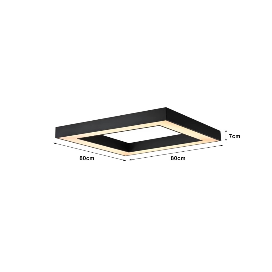 Immax NEO 07239L - LED loftlampe dæmpbar CANTO LED/60W/230V sort Tuya + fjernbetjening