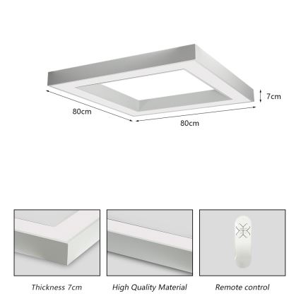 Immax NEO 07240L - LED loftlampe dæmpbar CANTO LED/60W/230V 2700-6500K Tuya hvid