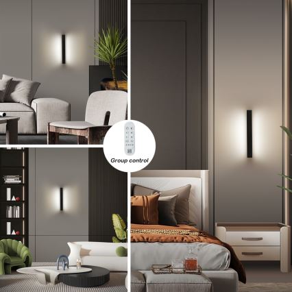 Immax NEO 07247L - LED Udendørs væglampe dæmpbar LINK LED/40W/230V Wi-Fi Tuya IP44 + fjernbetjening