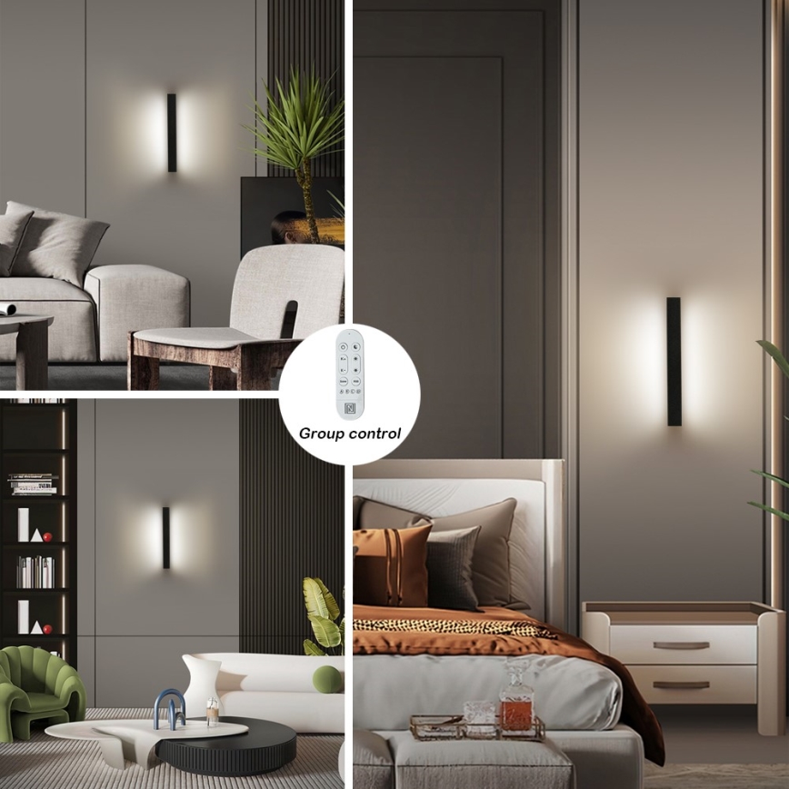 Immax NEO 07247L - LED Udendørs væglampe dæmpbar LINK LED/40W/230V Wi-Fi Tuya IP44 + fjernbetjening