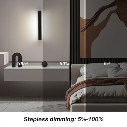 Immax NEO 07247L - LED Udendørs væglampe dæmpbar LINK LED/40W/230V Wi-Fi Tuya IP44 + fjernbetjening