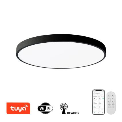 Immax NEO 07250L - LED loftlampe dæmpbar NEO LITE SEMPLICI LED/60W/230V 3000-6000K Wi-Fi Tuya sort + fjernbetjening