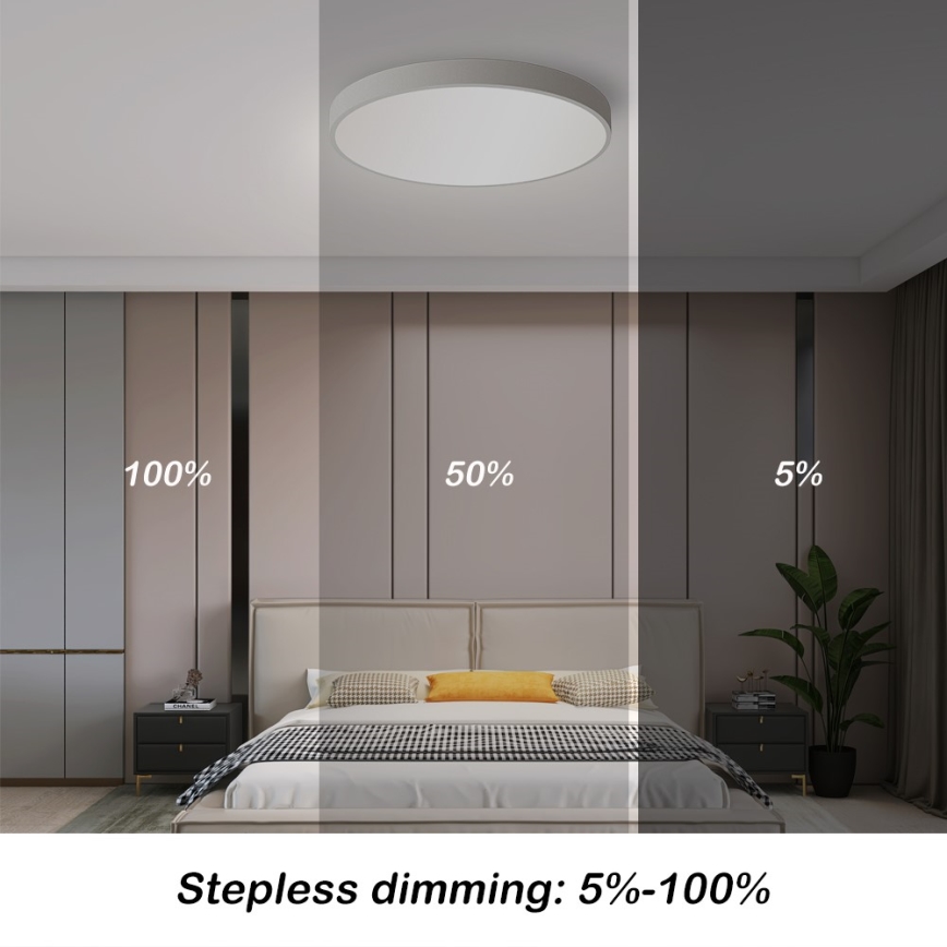 Immax NEO 07251L - LED loftlampe dæmpbar NEO LITE SEMPLICI LED/36W/230V 3000-6000K Wi-Fi Tuya hvid + fjernbetjening