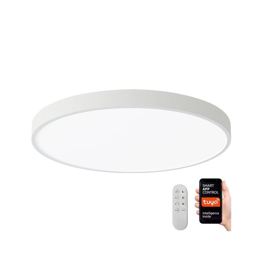 Immax NEO 07252L - LED loftlampe dæmpbar NEO LITE SEMPLICI LED/48W/230V 3000-6000K Wi-Fi Tuya hvid + fjernbetjening