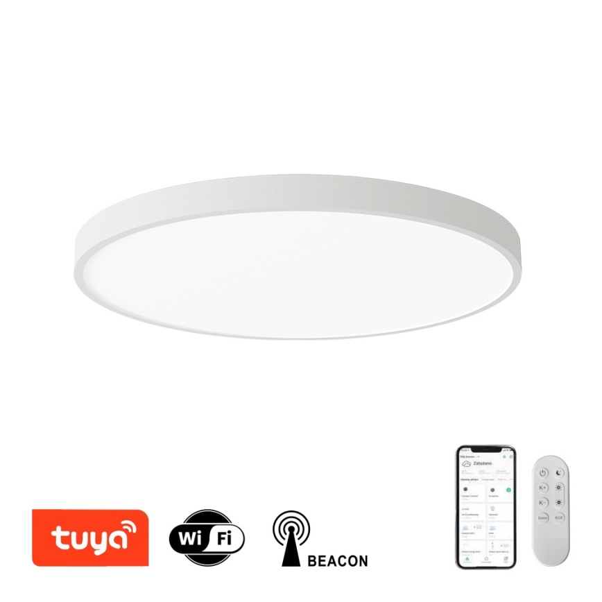 Immax NEO 07253L - LED loftlampe dæmpbar NEO LITE SEMPLICI LED/60W/230V 3000-6000K Wi-Fi Tuya hvid + fjernbetjening