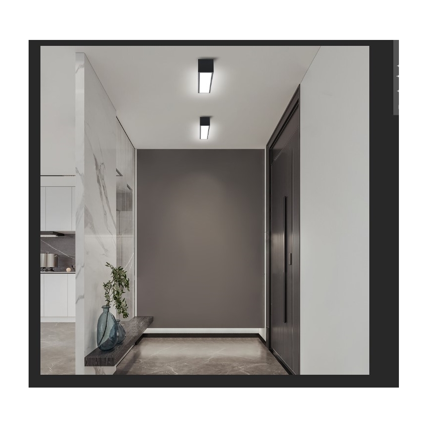 Immax NEO 07254L - LED dæmpbar loftlampe NEO LITE LUNGO LED/20W/230V 3000-6000K Wi-Fi Tuya sort + fjernbetjening