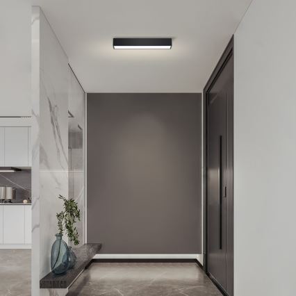 Immax NEO 07254L - LED loftlampe dæmpbar NEO LITE LUNGO LED/20W/230V 3000-6000K Wi-Fi Tuya sort + fjernbetjening
