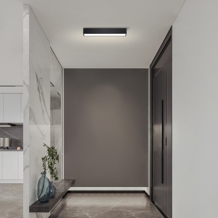 Immax NEO 07254L - LED loftlampe dæmpbar NEO LITE LUNGO LED/20W/230V 3000-6000K Wi-Fi Tuya sort + fjernbetjening