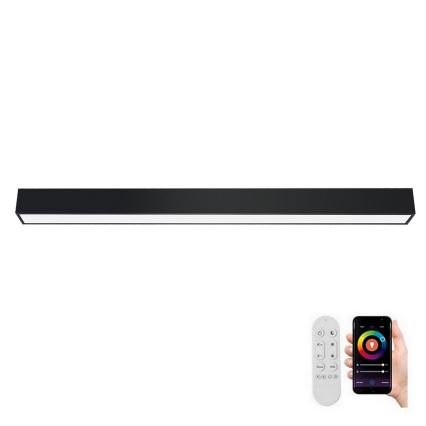 Immax NEO 07256L - LED loftlampe dæmpbar NEO LITE LUNGO LED/38W/230V 3000-6000K Wi-Fi Tuya sort + fjernbetjening