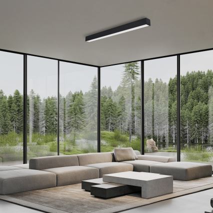 Immax NEO 07256L - LED loftlampe dæmpbar NEO LITE LUNGO LED/38W/230V 3000-6000K Wi-Fi Tuya sort + fjernbetjening