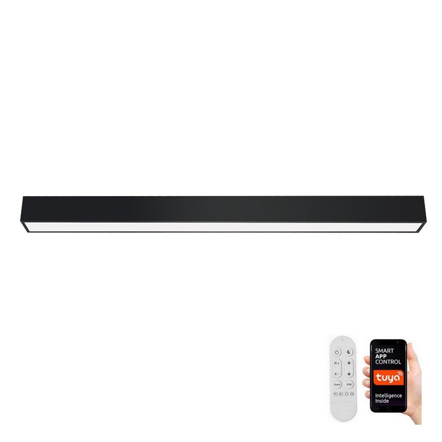 Immax NEO 07256L - LED loftlampe dæmpbar NEO LITE LUNGO LED/38W/230V 3000-6000K Wi-Fi Tuya sort + fjernbetjening
