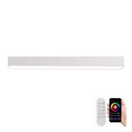 Immax NEO 07258L - LED loftlampe dæmpbar NEO LITE LUNGO LED/29W/230V 3000-6000K Wi-Fi Tuya hvid + fjernbetjening