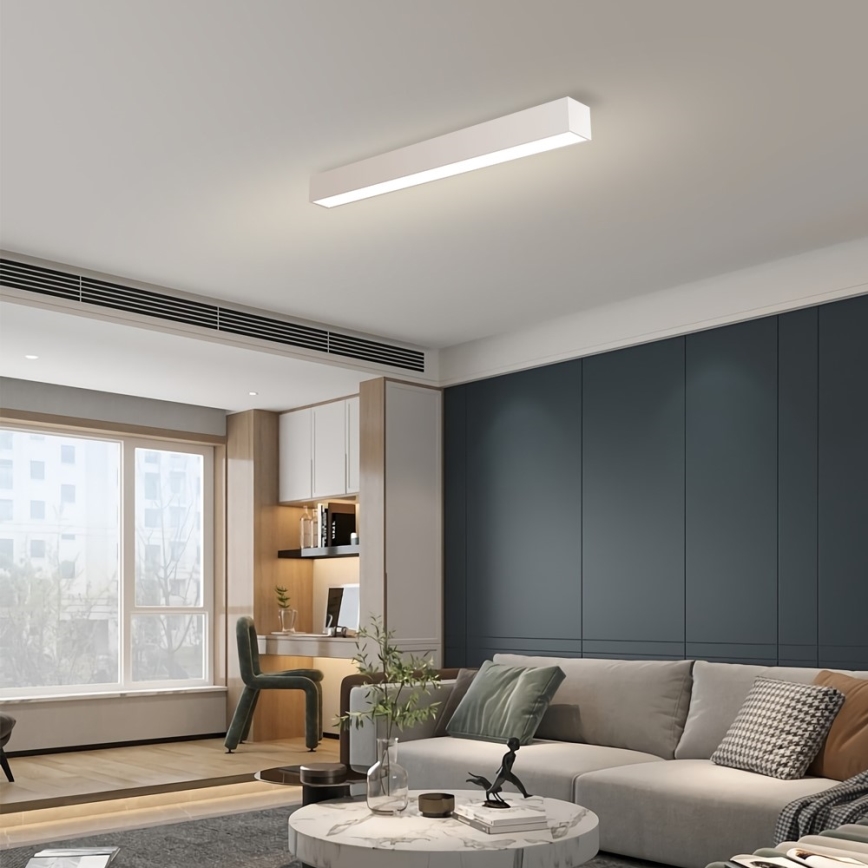 Immax NEO 07258L - LED loftlampe dæmpbar NEO LITE LUNGO LED/29W/230V 3000-6000K Wi-Fi Tuya hvid + fjernbetjening