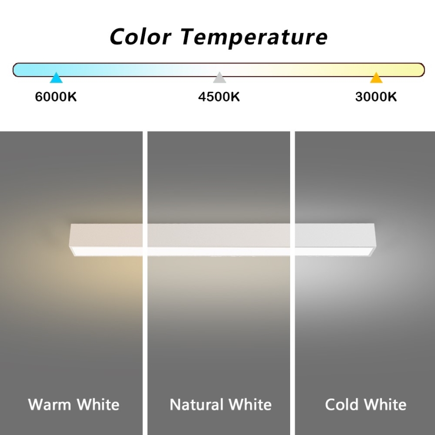Immax NEO 07258L - LED loftlampe dæmpbar NEO LITE LUNGO LED/29W/230V 3000-6000K Wi-Fi Tuya hvid + fjernbetjening