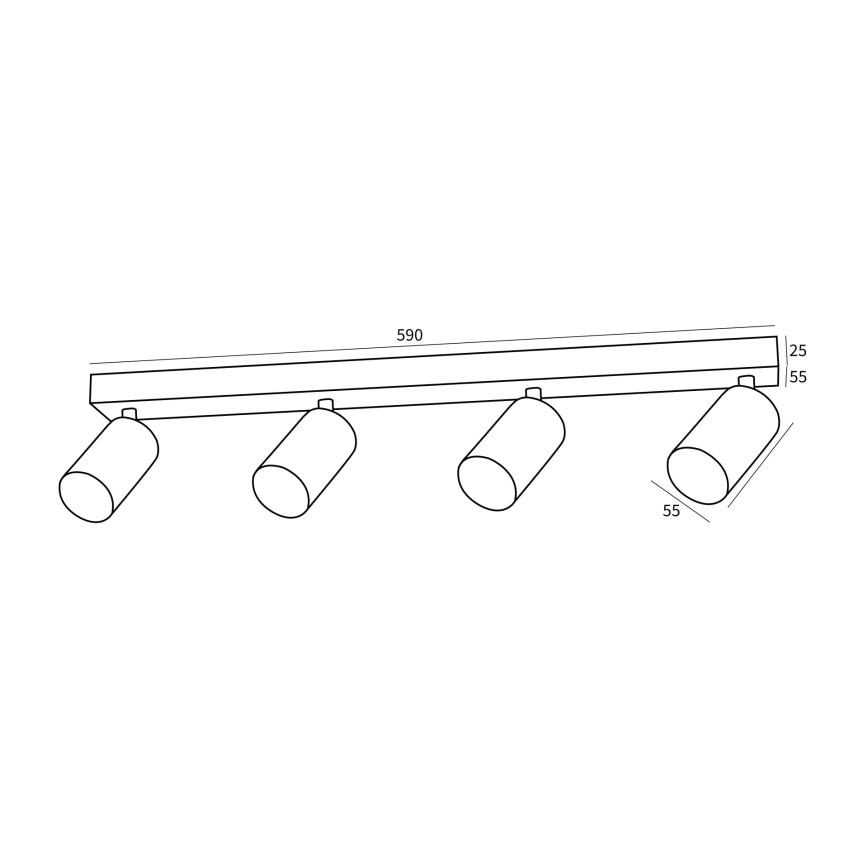 Immax NEO 07265Z - LED RGB+CCT Dæmpbar spotlampe NEO PUNTO 4xGU10/4,8W/230V Tuya