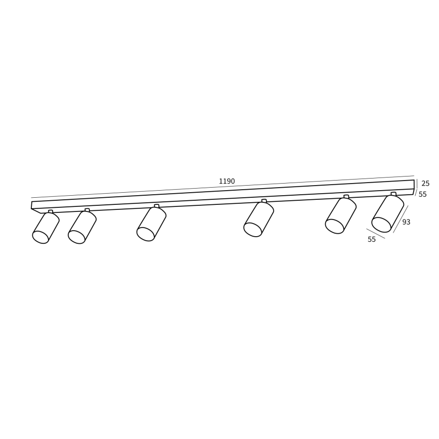 Immax NEO 07268W - LED RGB+CCT Spotlampe dæmpbar NEO LITE PUNTO 6xGU10/6W/230V Wi-Fi Tuya