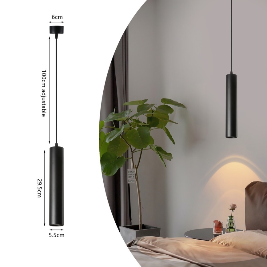 Immax NEO 07270W - LED RGB+CCT Pendel dæmpbar NEO LITE PUNTO 1xGU10/6W/230V Wi-Fi Tuya