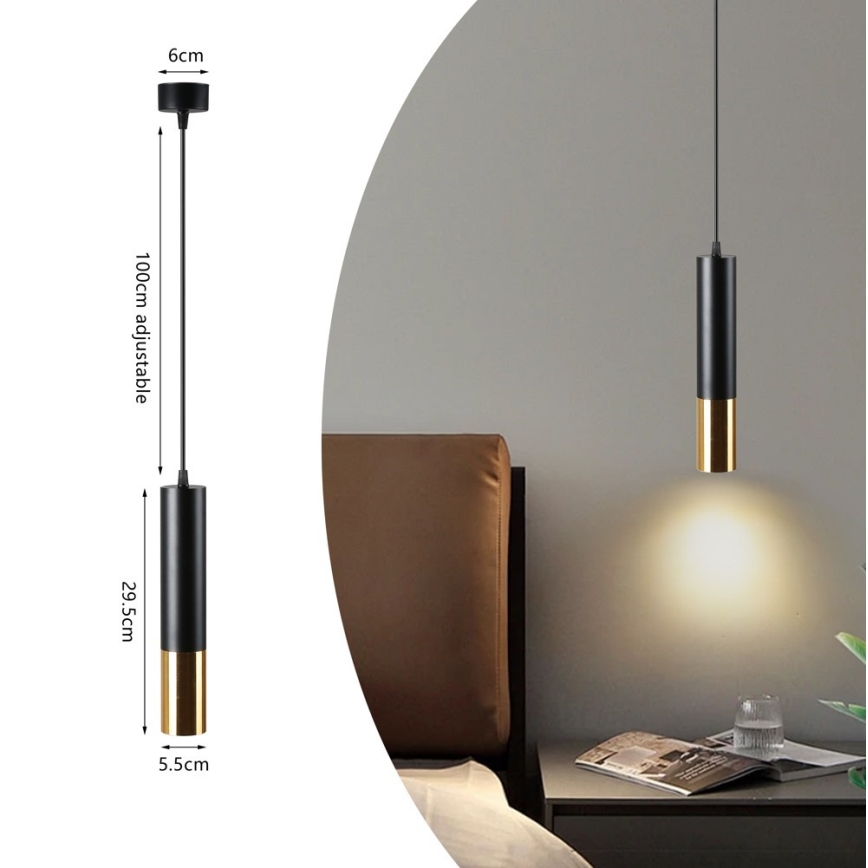 Immax NEO 07273Z - LED RGB+CCT Pendel dæmpbar NEO PUNTO 1xGU10/4,8W/230V Tuya