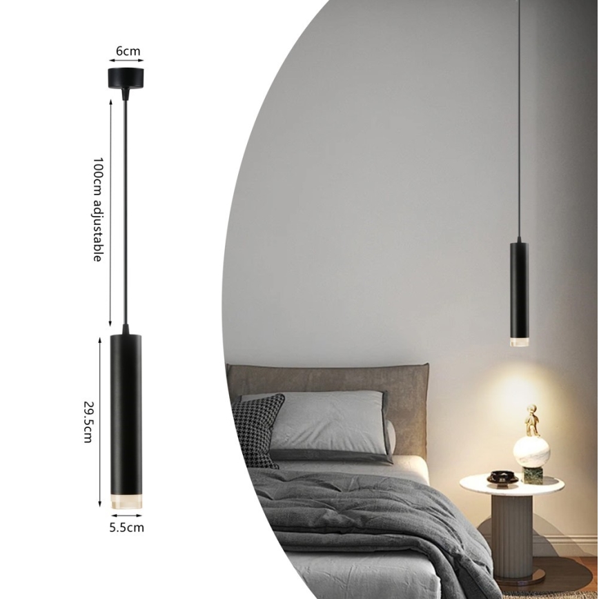 Immax NEO 07275Z - LED RGB+CCT Pendel dæmpbar NEO PUNTO 1xGU10/4,8W/230V Tuya