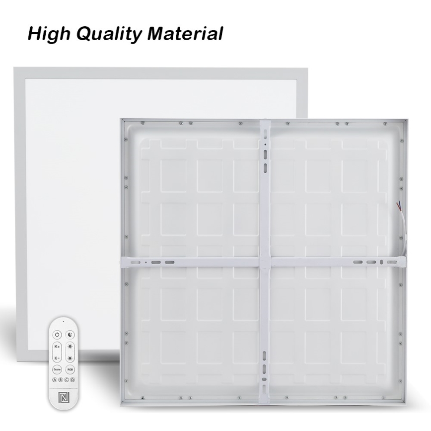Immax NEO 07277L - LED loftlampe til badeværelse dæmpbar NEO LITE FRAME LED/50W/230V IP44 Wi-Fi Tuya +remote kontrol hvid