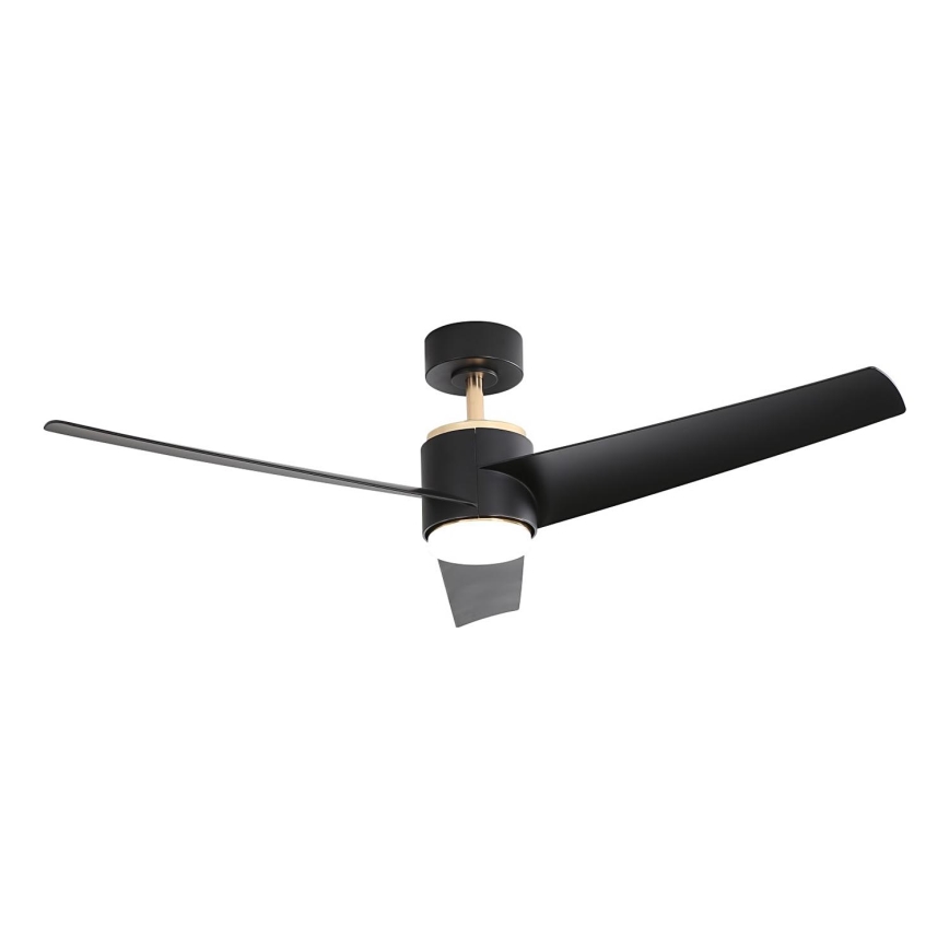 Immax NEO 07280L - LED loftventilator BEAUTY LED/18W/230V Wi-Fi Tuya sort diameter 132 cm + fjernbetjening